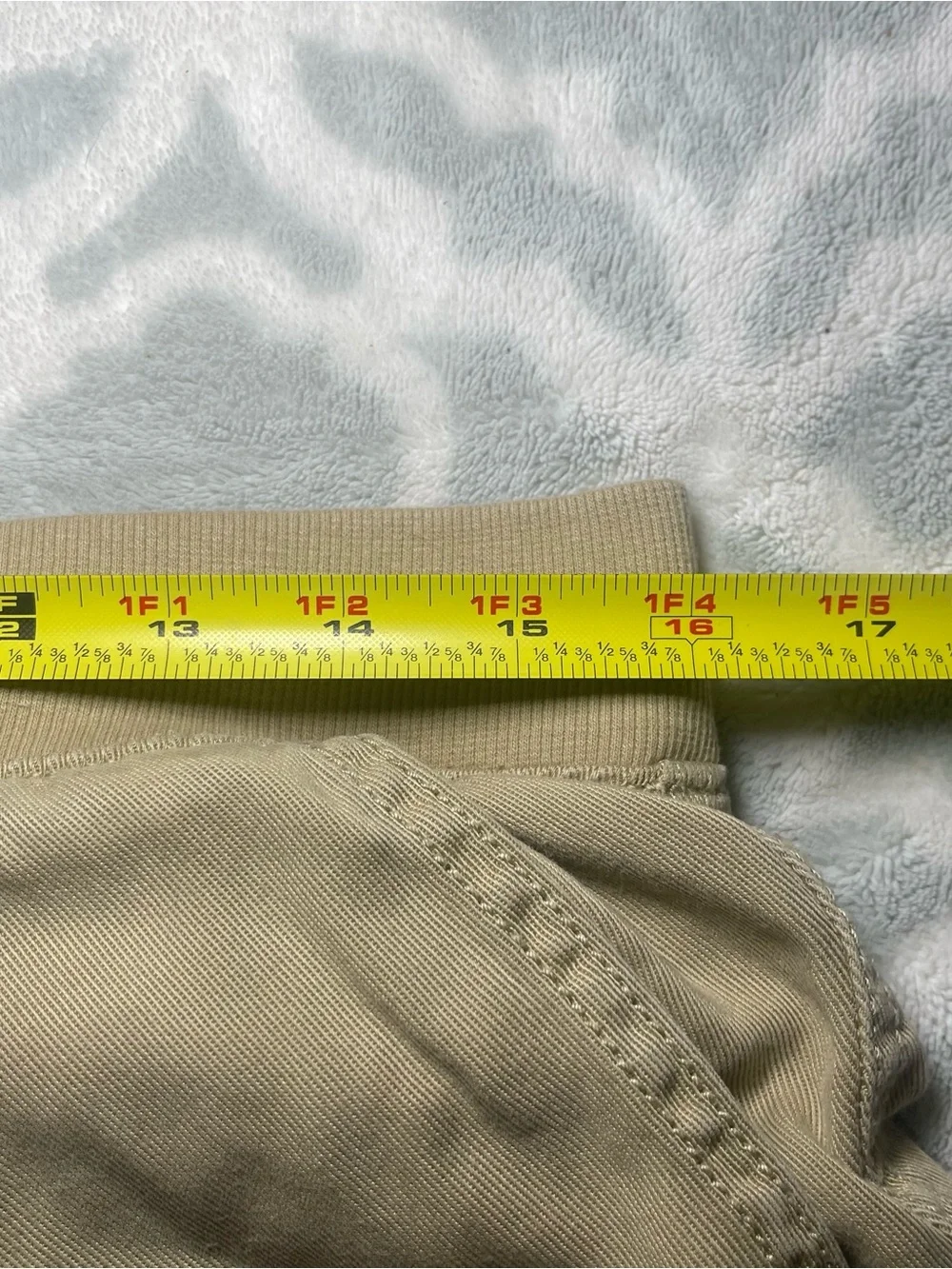St. John’s Bay Women’s Petite Large PL Beige Tencel Utility Bermuda Shorts